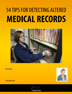 Altered medical records