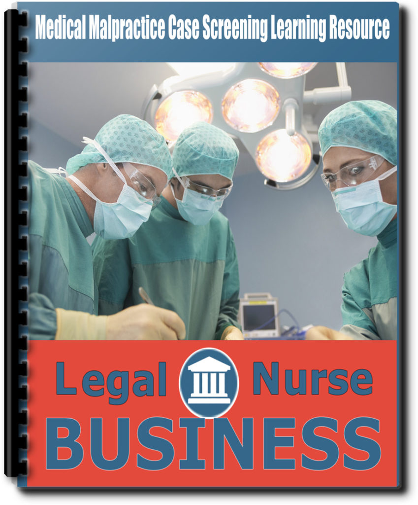 Medical Malpractice Case Screening Learning Resource