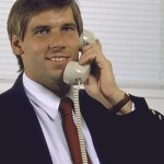 business man on phone