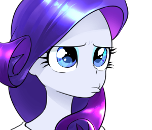 Pouting girl with defeatist mindset