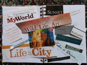 vision board to overcome defeatist attitude