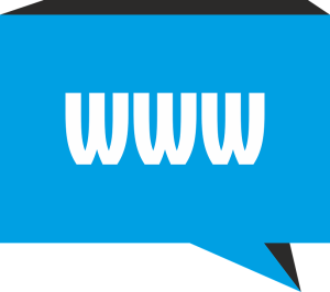 www in blue