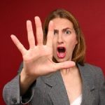 disruptive angry woman