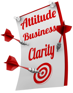 target that says attitude business clarity