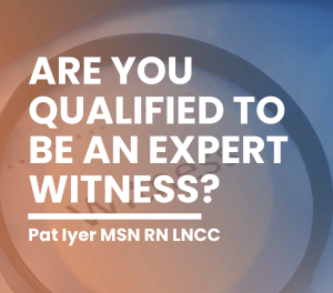 cover of report, Are You Qualified to be an Expert Witness?