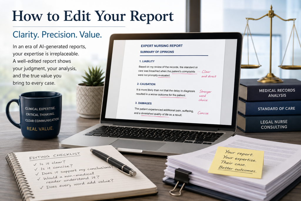 edit your report