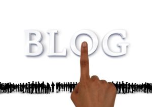 blog and finger