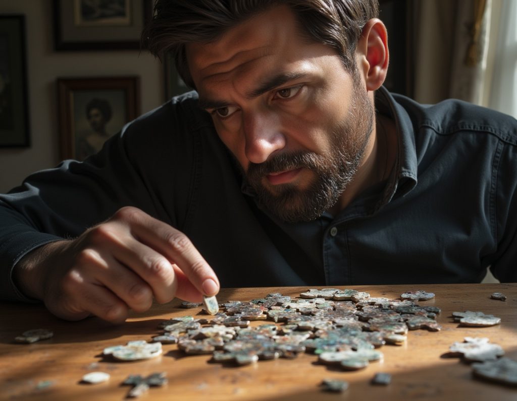 man with a puzzle