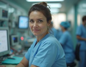 a nurse in a hospital